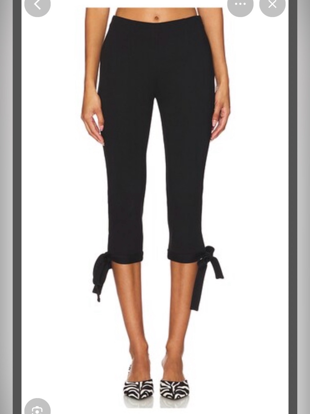 Miaou EMMA CAPRI pant with coquette bow